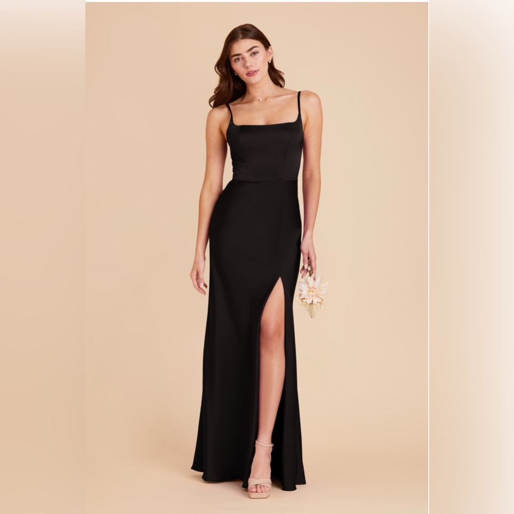 Birdy Grey Mai Matte Satin Dress - Black